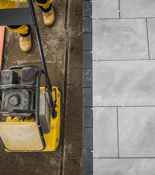 pavage Pose d'asphalte